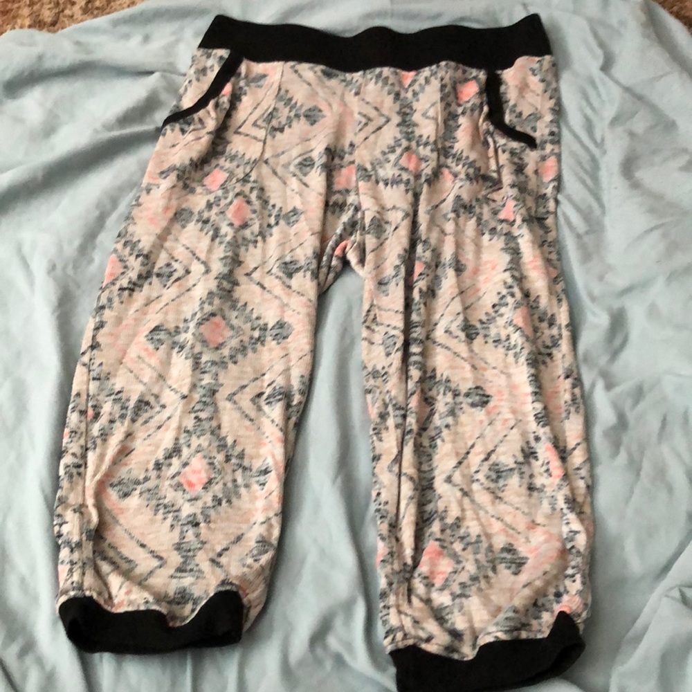 Medium sized. Multicolored lounge pants.
